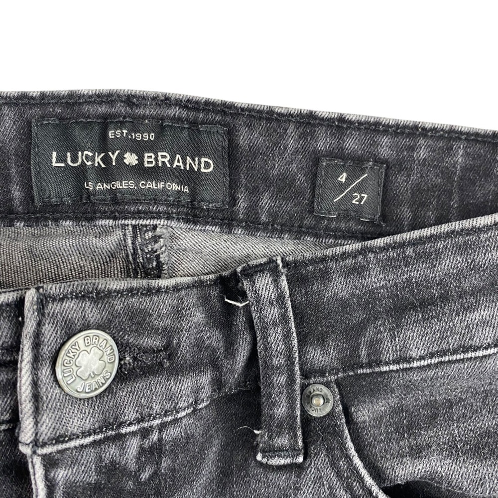 Lucky Brand Womens Jeans Gray Skinny Fit Size 4 27 - Picture 3 of 10